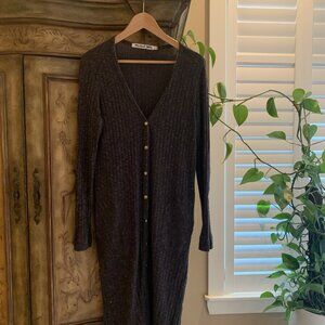 Michael Stars Long Ribbed Cardigan